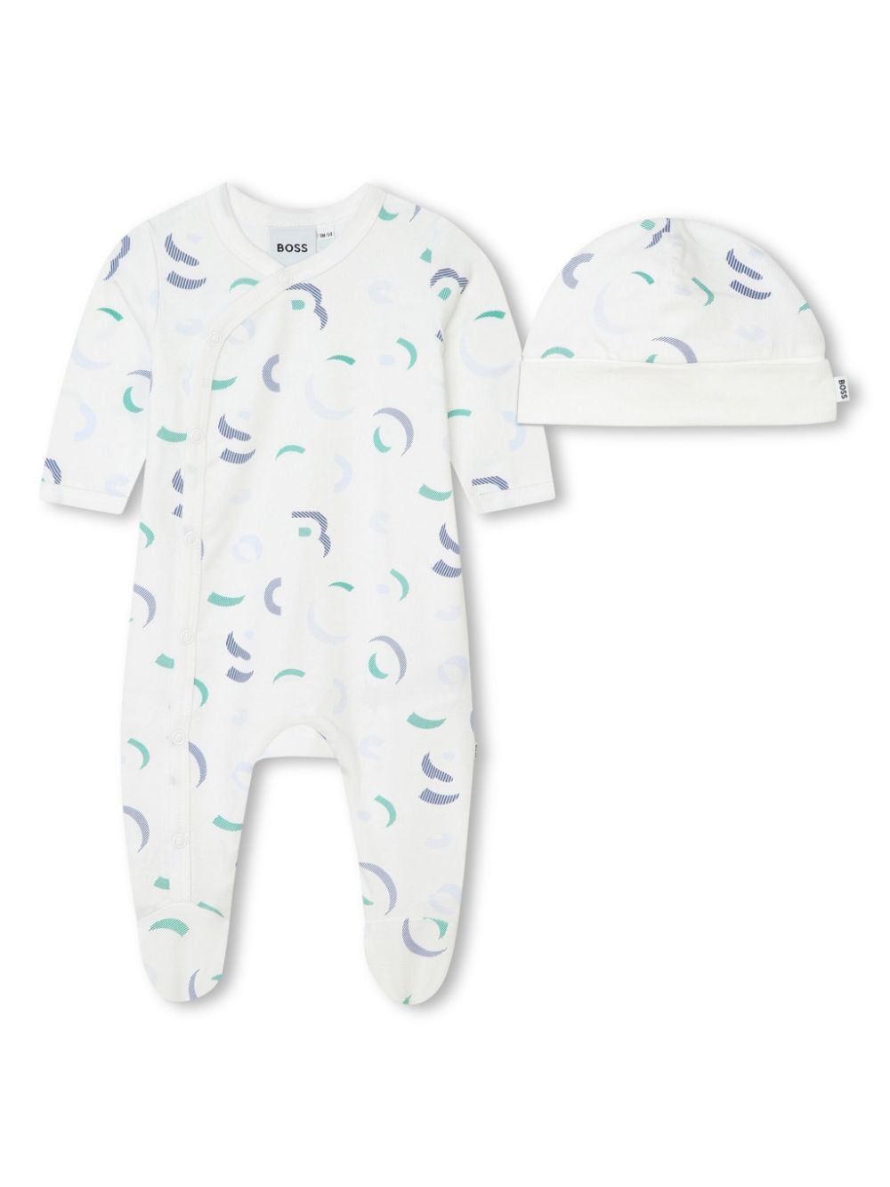 Logo-print organic cotton pyjamas set - White