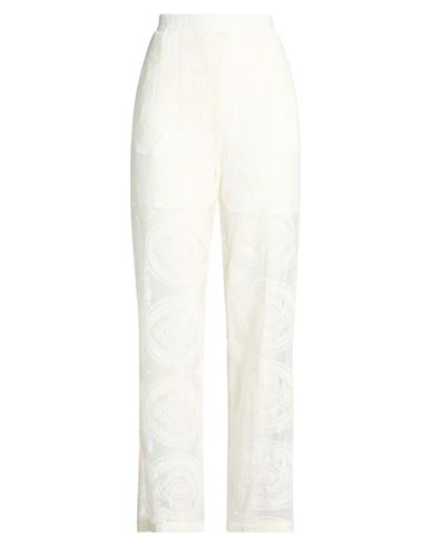 Marsēm Woman Pants Ivory Size 6 Cotton