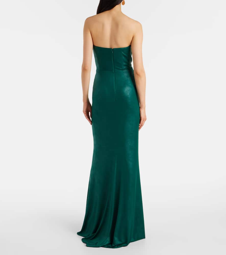 Ruched jersey gown