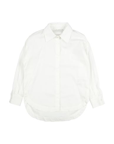 L:ú L:ú By Miss Grant Kid Girl Shirt White Size 10 Cotton, Elastane