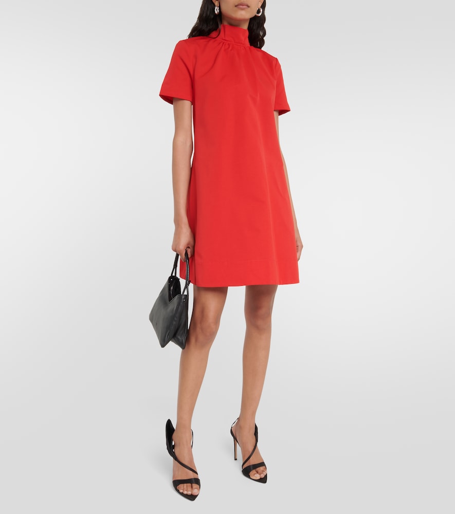 Staud Ilana cotton-bend minidress