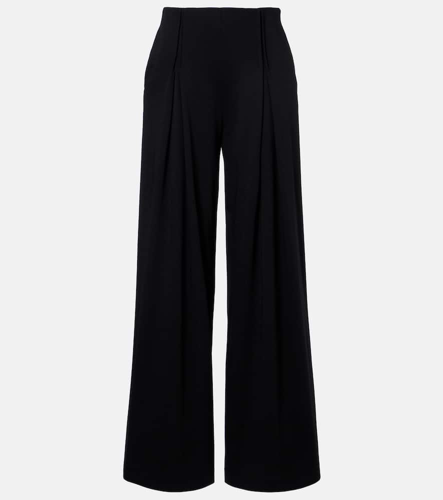 Cocco virgin wool jersey wide-leg pants