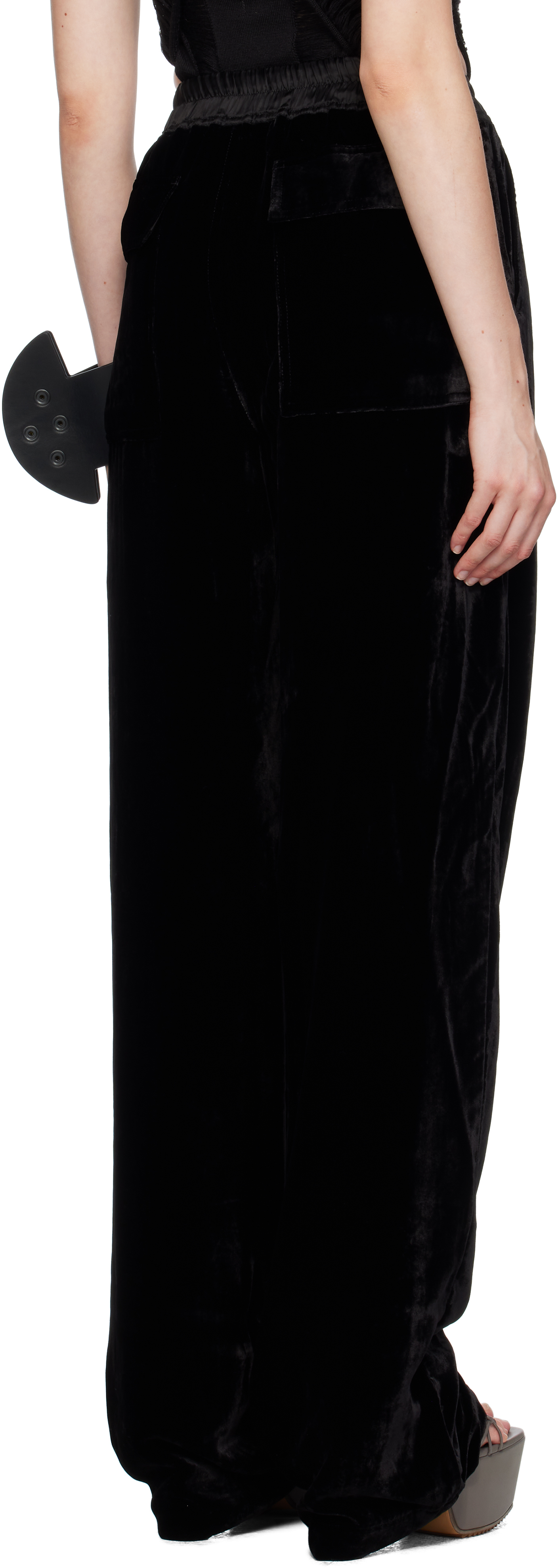 Black Concordians Dietrich Drawstring Trousers