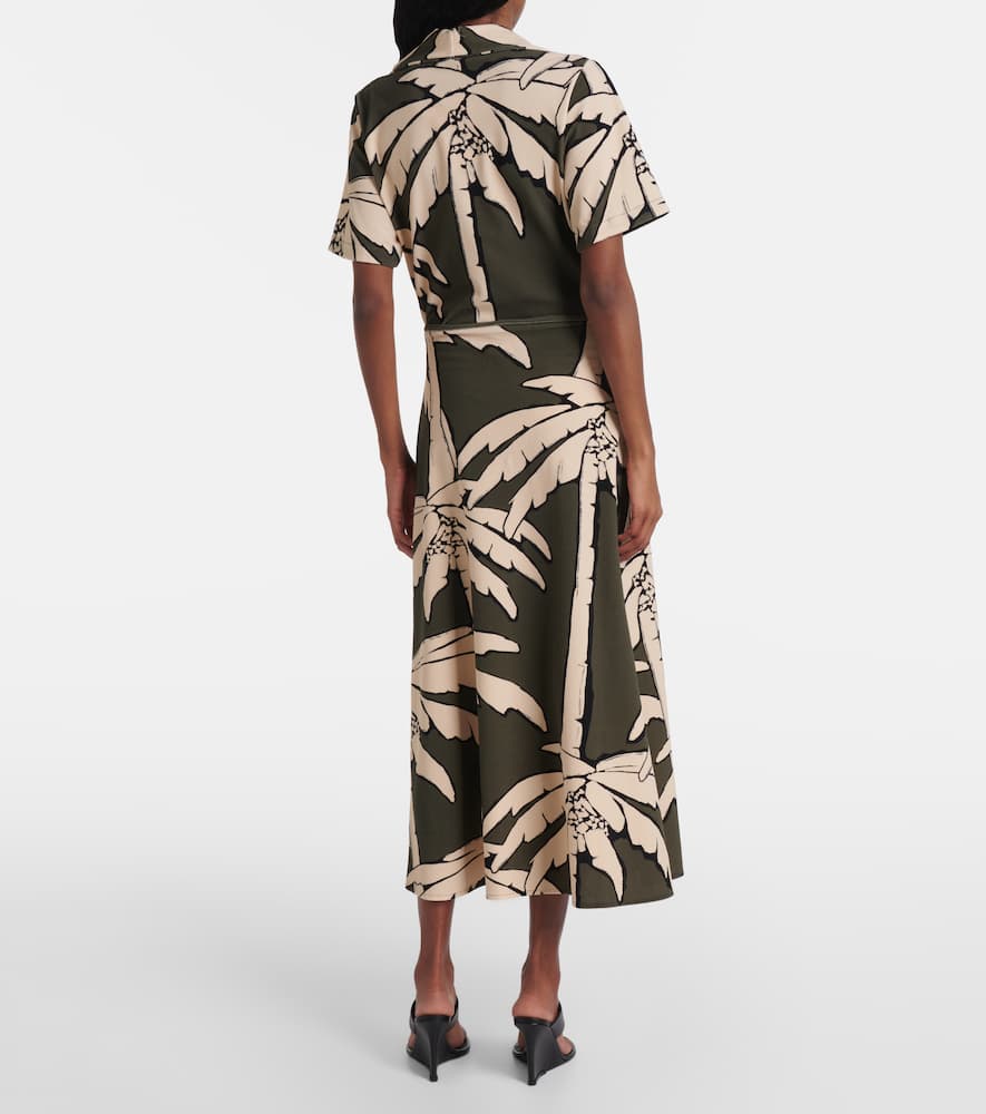 Johanna Ortiz Printed gathered terry maxi skirt