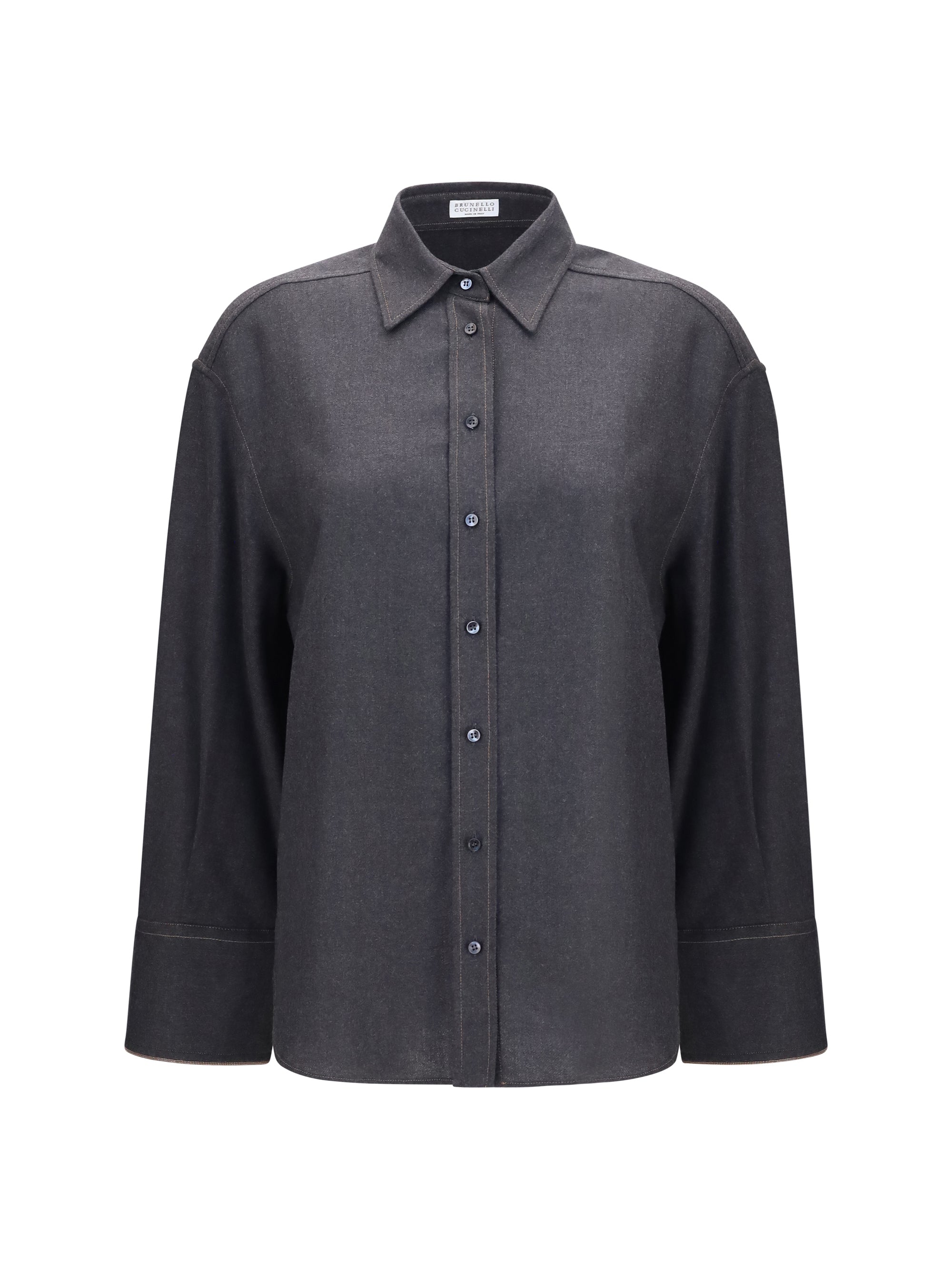 Virgin Wool Shirt — Gray