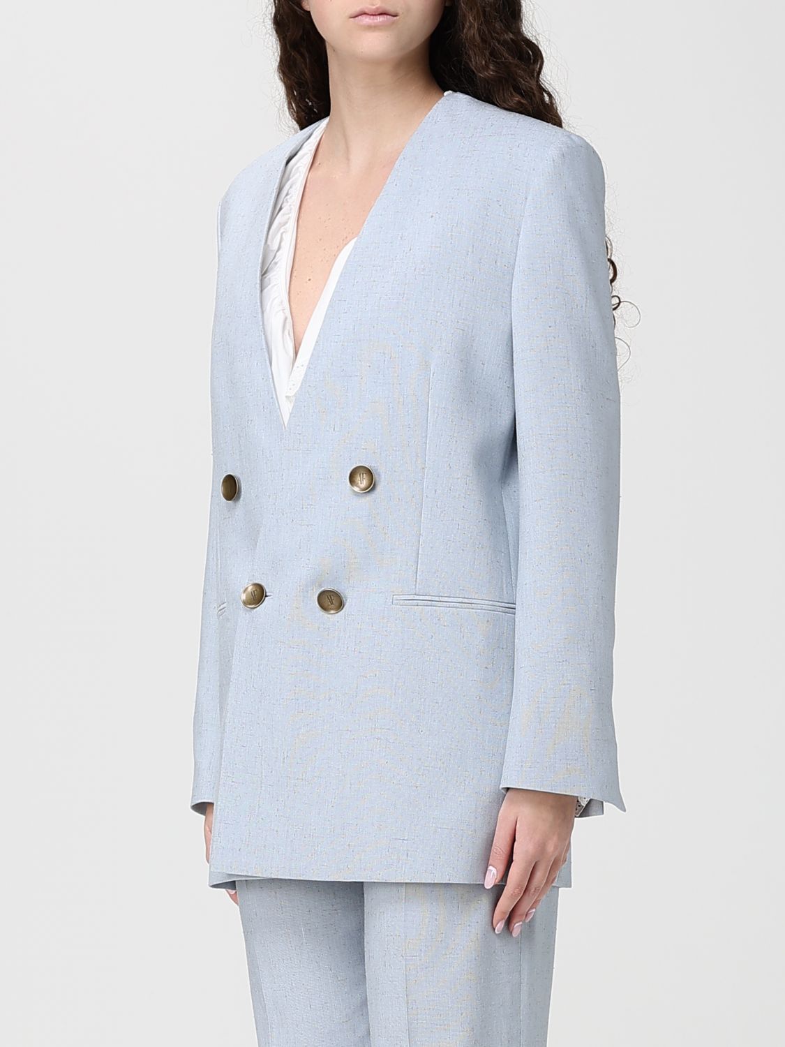 Jacket Woman color Gnawed Blue