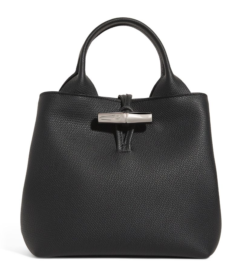 Leather Roseau Top-Handle Bag