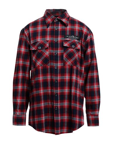 Man Shirt Red Size XL Cotton