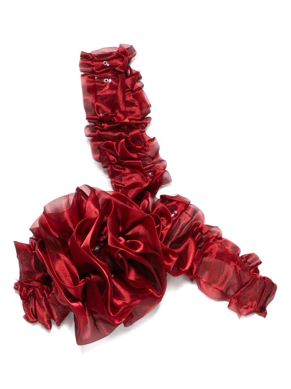 Ruffled top - Red