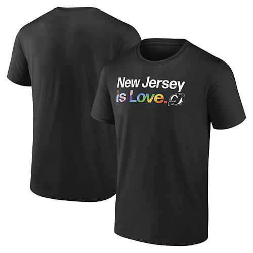Men's Fanatics Black New Jersey Devils City Pride T-Shirt
