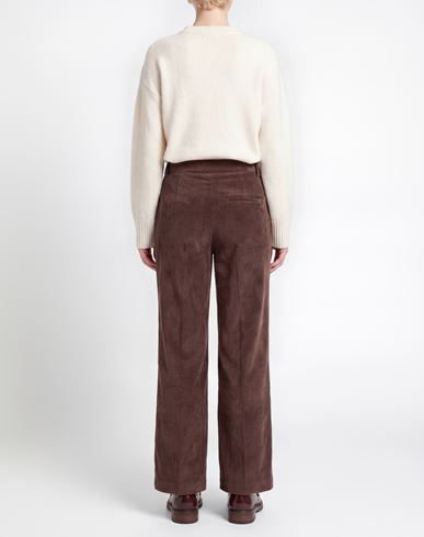 Woman Pants Chocolate brown Size 14 Polyester