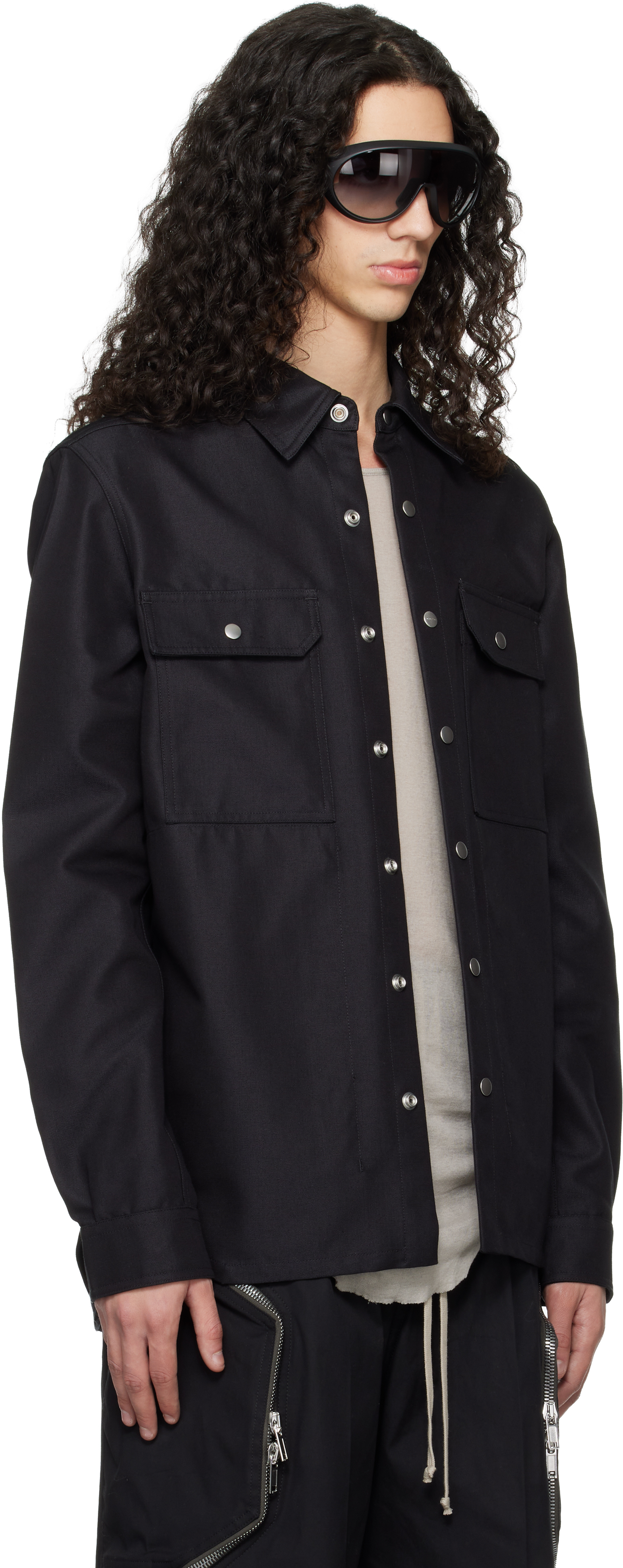 Black Temple Outer Shirt