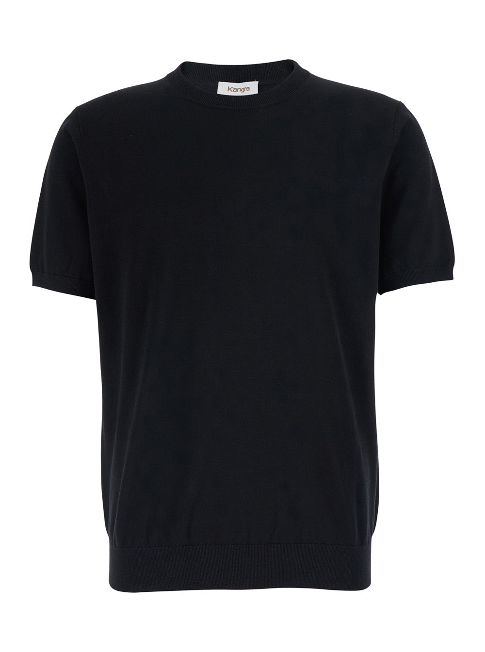 Crew Neck Cotton T-Shirt — Black