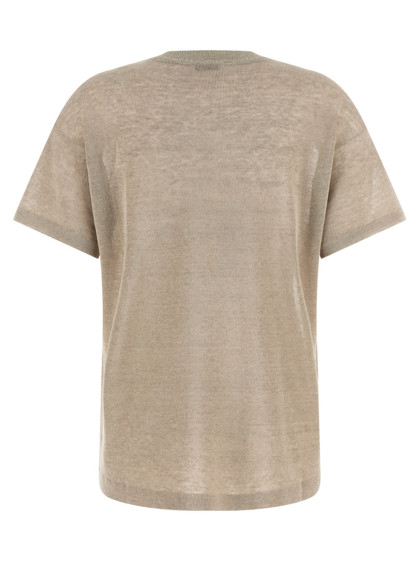 Brunello Cucinelli - short sleeve sweater round neck ribbed collar