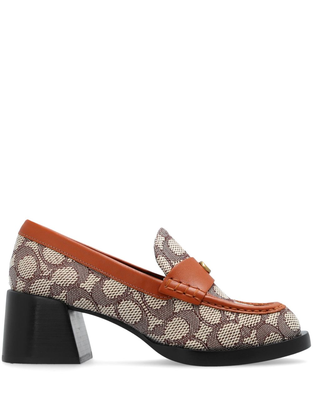 65mm Natalie heeled loafers - Brown