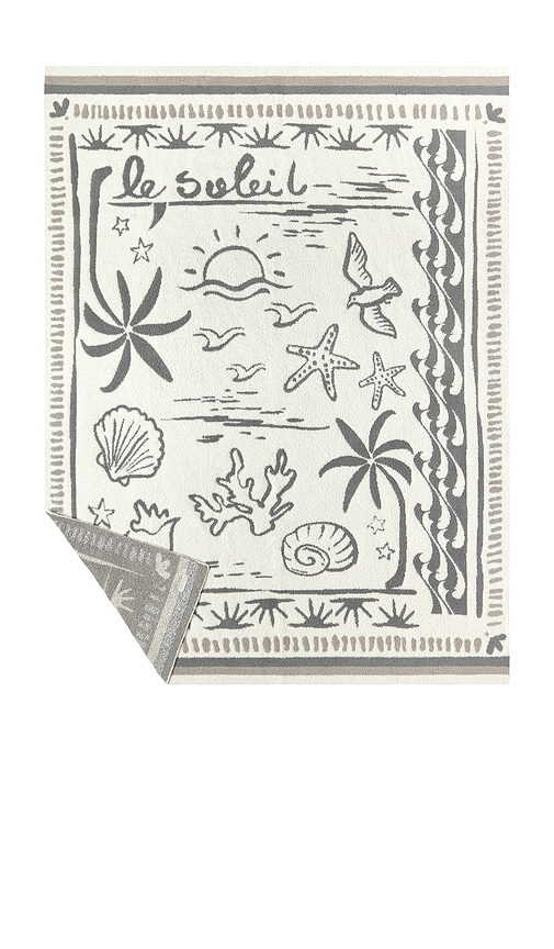 Barefoot Dreams Cozychic Le Soleil Throw in Crea