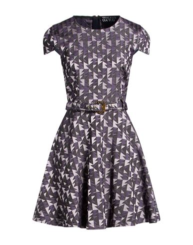 Woman Mini dress Lilac Size 2 Cotton, Viscose, Elastane