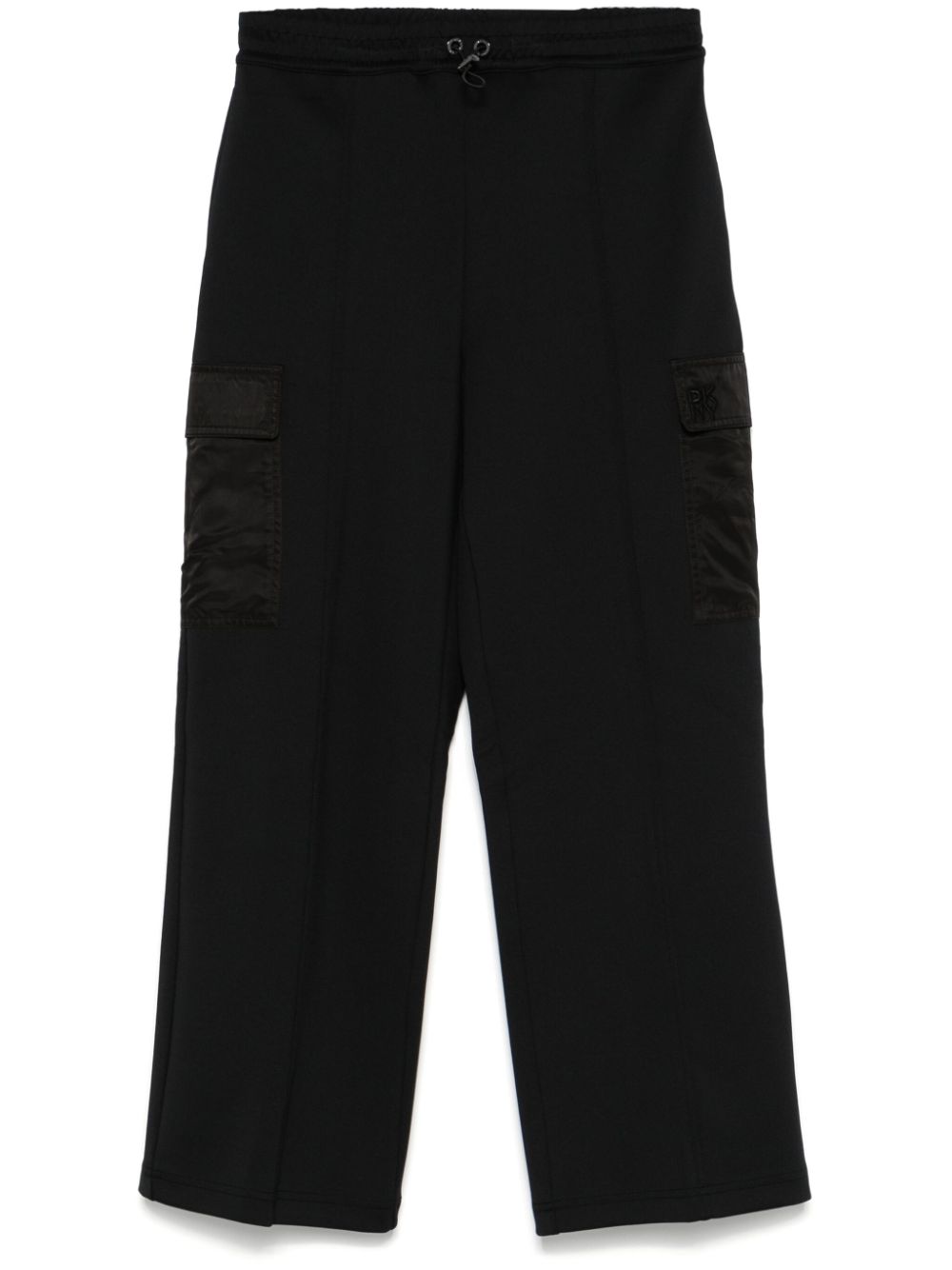 Toggle-fastening track pants - Black