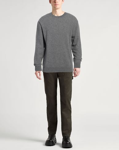 Daniele Fiesoli Man Sweater Grey Size L Merino Wool, Cotton