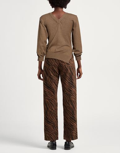 Woman Sweater Khaki Size ONESIZE Viscose, Polyester, Polyamide