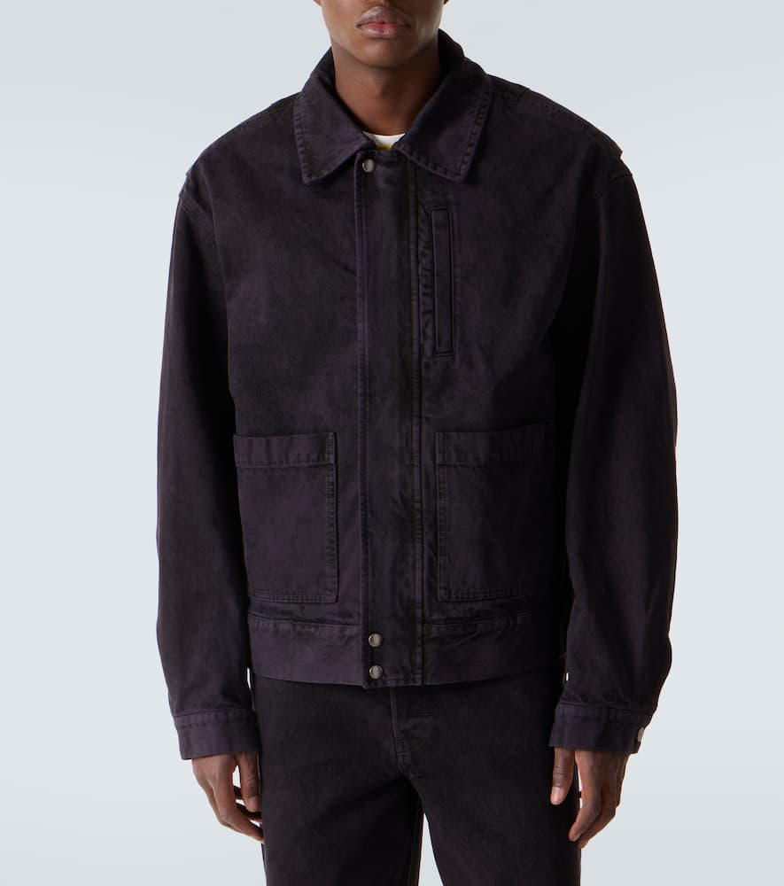 Denim bomber jacket