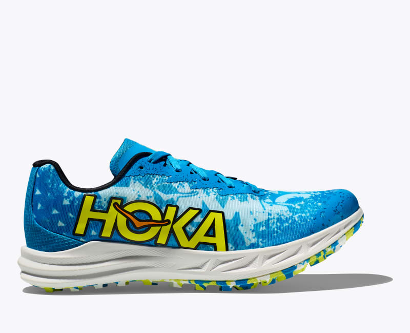 HOKA Crescendo XC Spikeless Shoes in Diva Blue/Evening Primrose