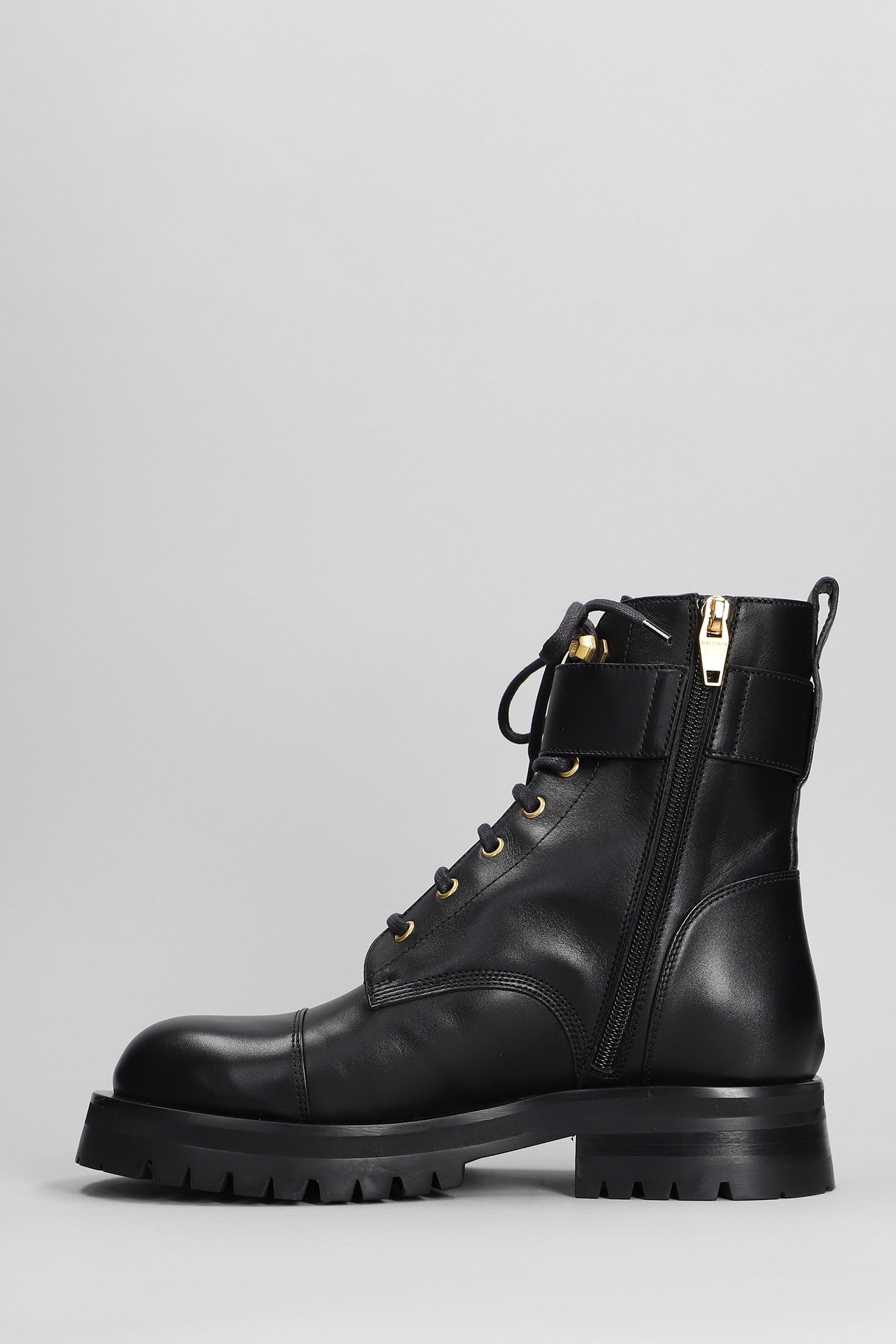 Charlie Army Combat Boots In Black Leather