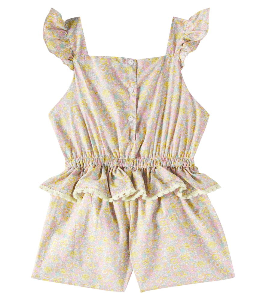 Patachou Floral cotton poplin romper