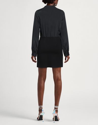 Woman Mini dress Black Size 2 Rayon, Polyamide, Elastane, Polyester