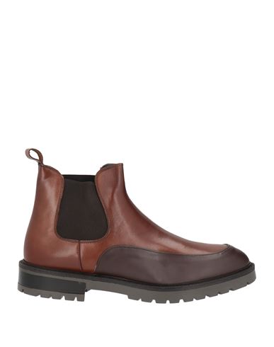 Man Ankle boots Brown Size 12 Leather