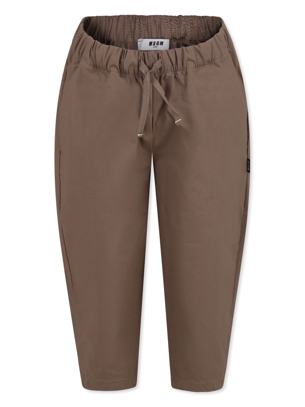 Logo-tag trousers - Brown