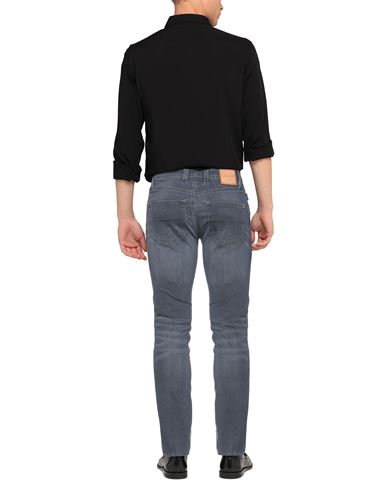 Man Jeans Charcoal Size 35 Cotton, Elastomultiester, Elastane