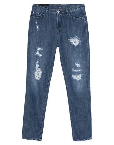 Woman Jeans Blue Size 26 Cotton, Lyocell