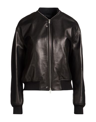 Woman Jacket Black Size 0 Ovine leather