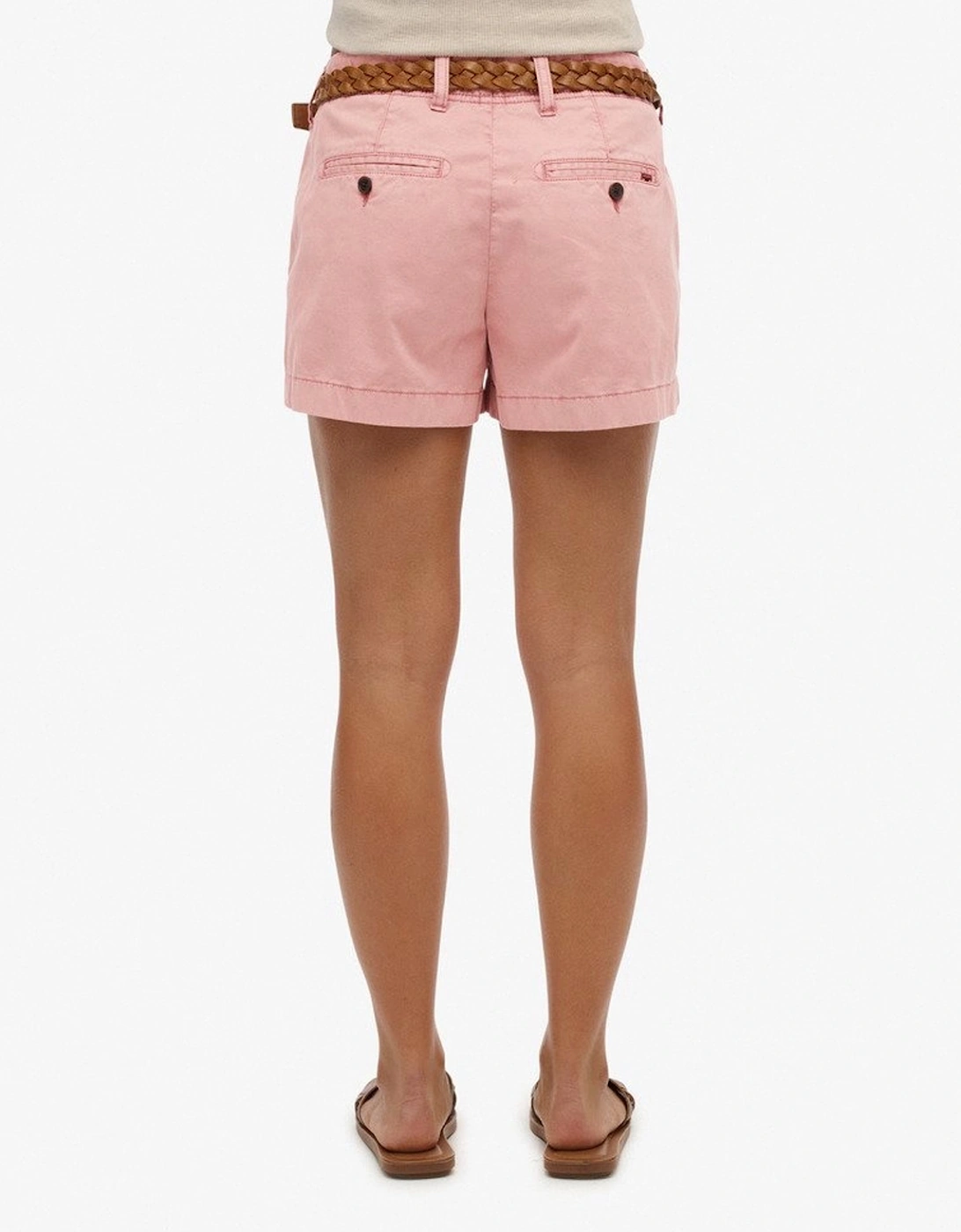Women's Superdry Women's Classic Chino Short Ash Rose - Pink - Size: 10