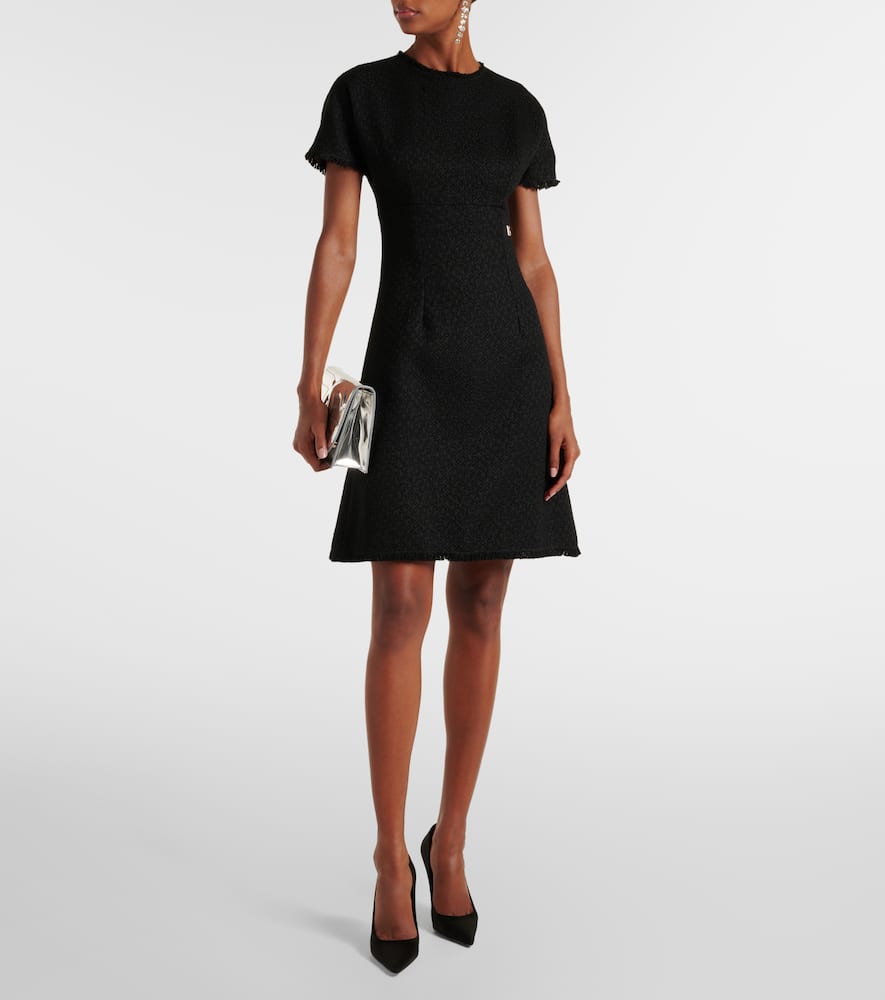 DG wool-blend tweed minidress