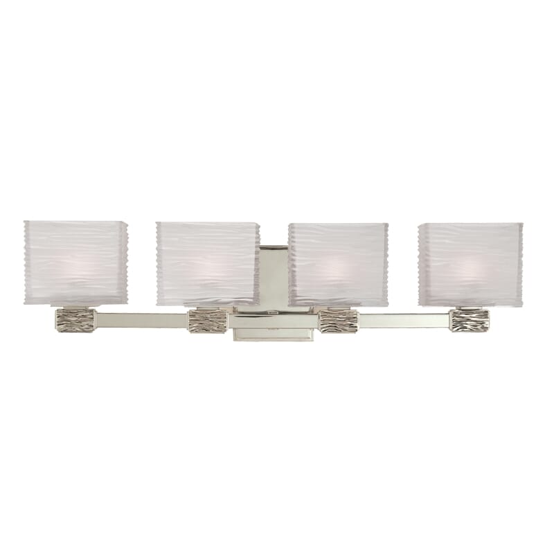 Hartsdale 4-Light 26" Bathroom Vanity Light in Satin Nicke
