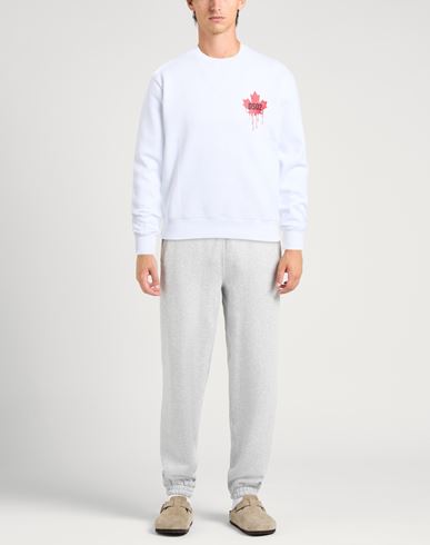 Man Sweatshirt White Size L Cotton