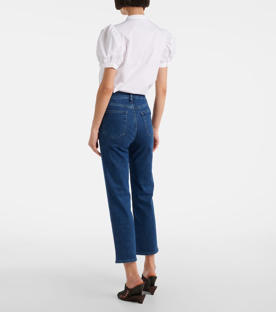 Icon mid-rise flared jeans