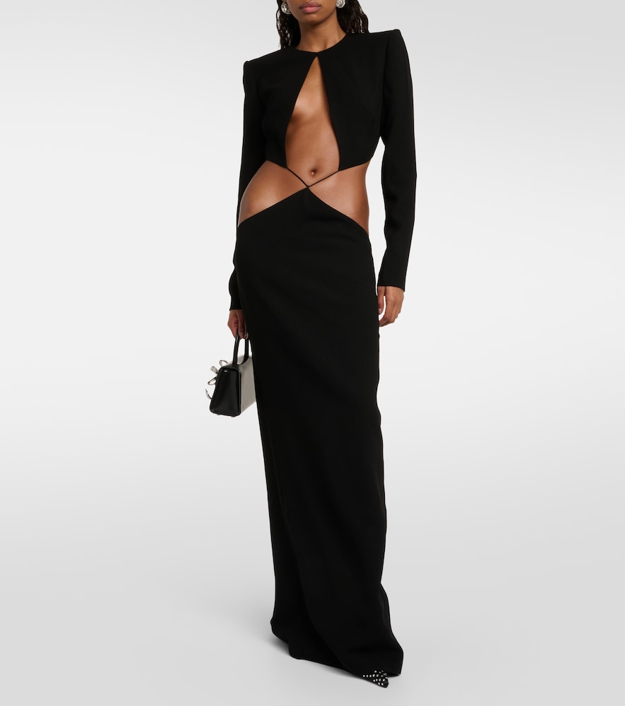 Mônot Cutout crêpe maxi dress