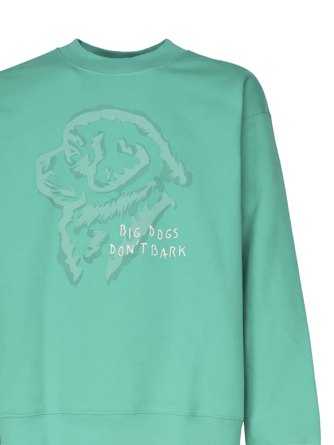 3d Dog Print Sweatshirt In Cotton