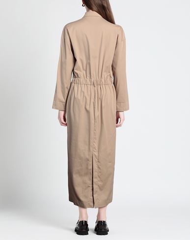 Woman Maxi dress Beige Size 10 Cotton, Polyamide, Elastane