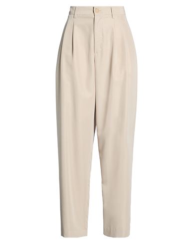 Woman Pants Beige Size 6 Modal, Polyester, Cotton