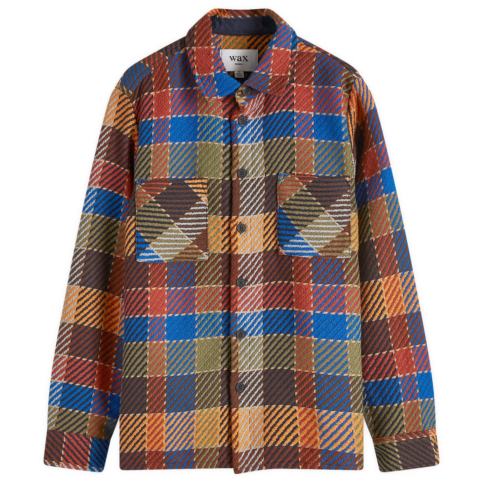 Men's Whiting Pike Overshirt in Burgundy/Blue