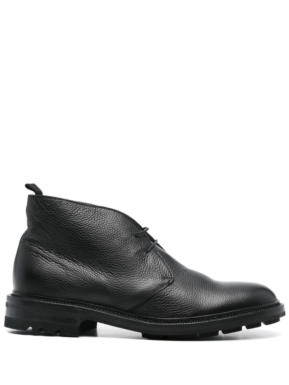 Leather ankle boots - Black