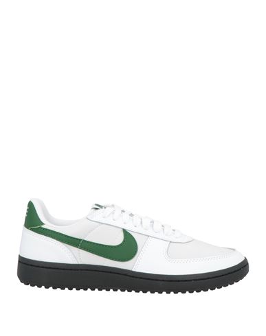 Nike Man Sneakers White Size 11 Leather, Textile fibers