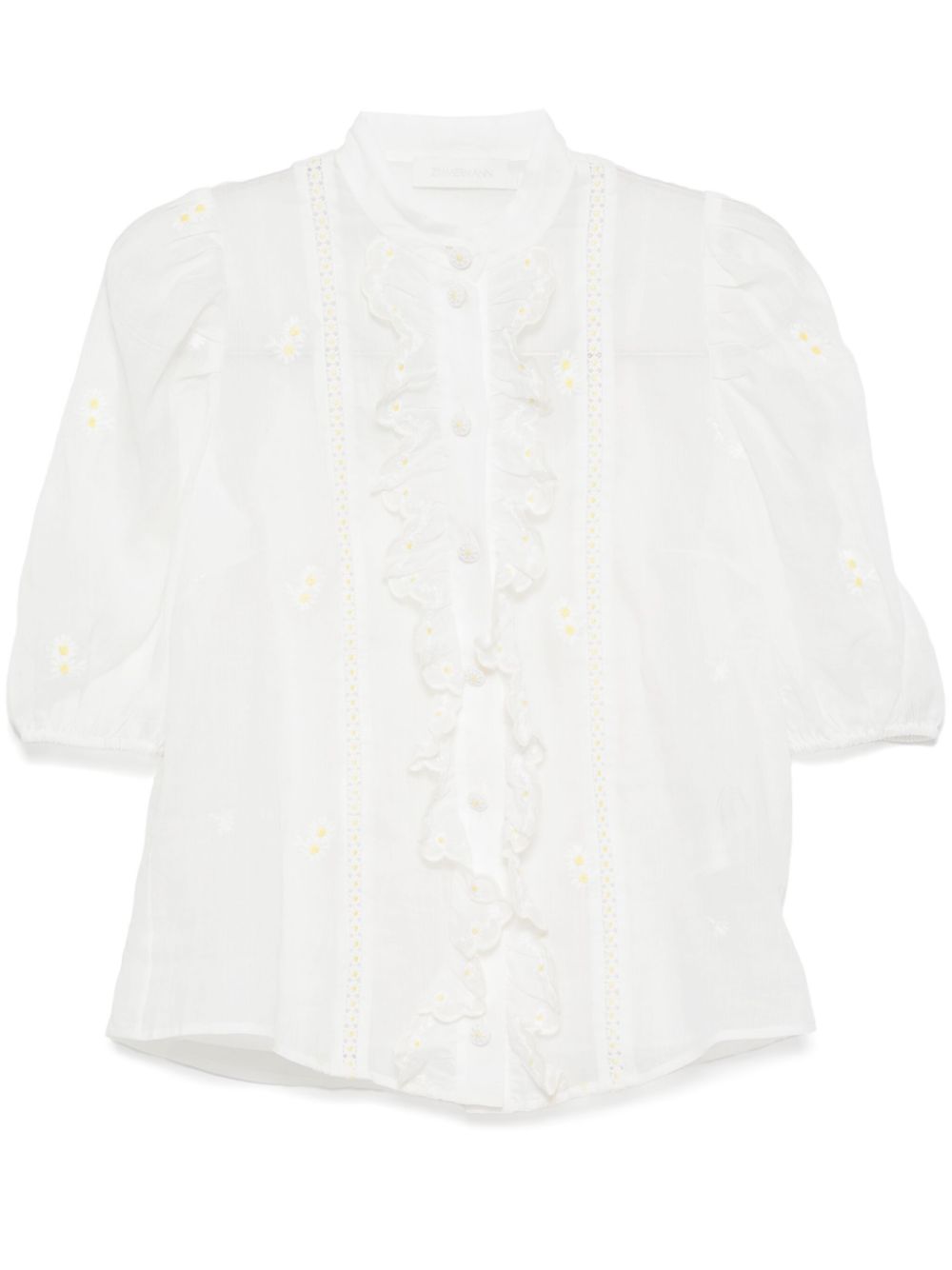Acacia embroidered blouse - White