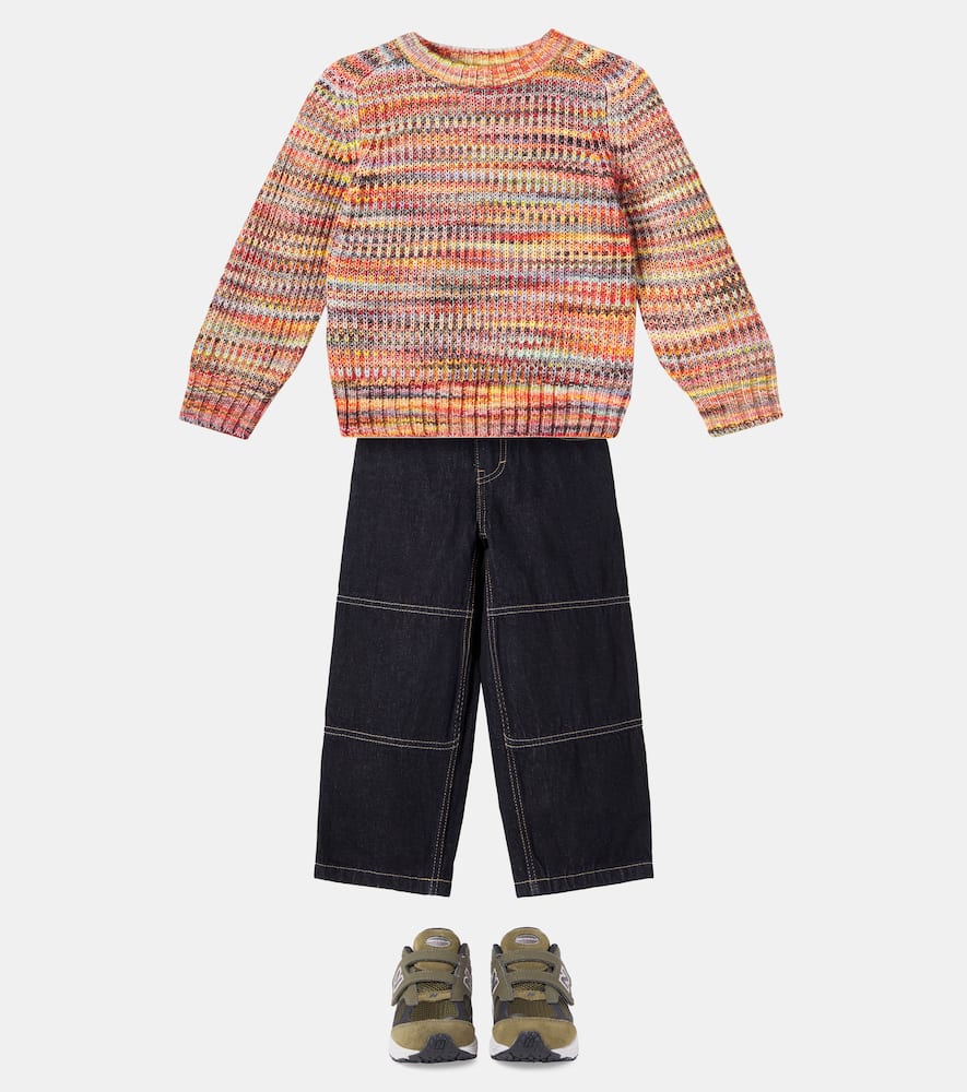 Bosse space-dyed cotton-blend sweater