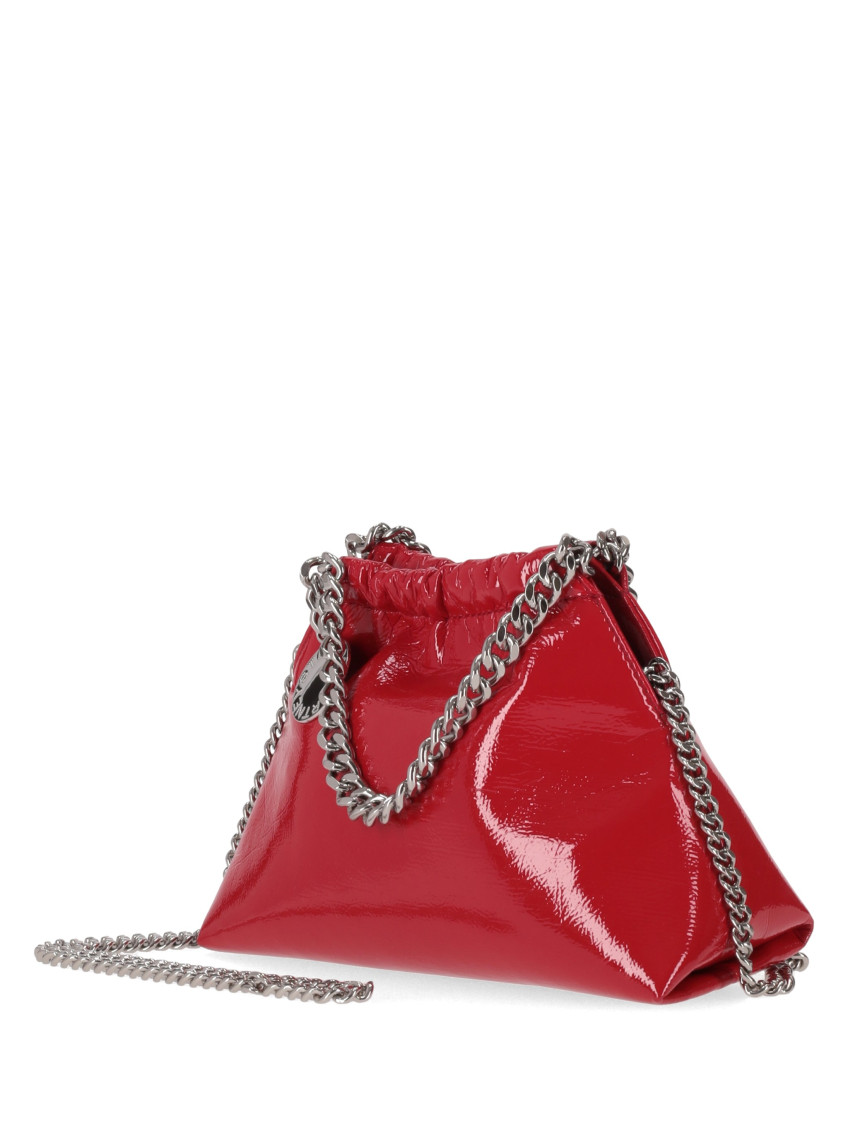 Red Falabella Drawstring Crossbody Bag