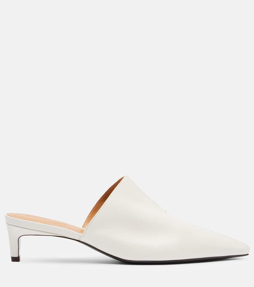 40 leather mules